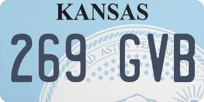 KS license plate 269GVB