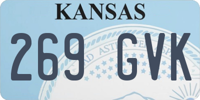KS license plate 269GVK