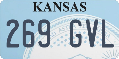 KS license plate 269GVL