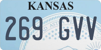 KS license plate 269GVV