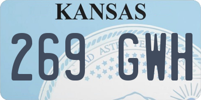 KS license plate 269GWH