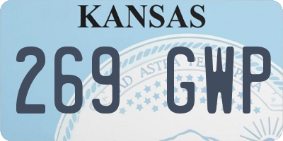 KS license plate 269GWP