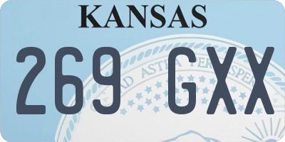 KS license plate 269GXX