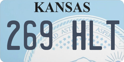 KS license plate 269HLT