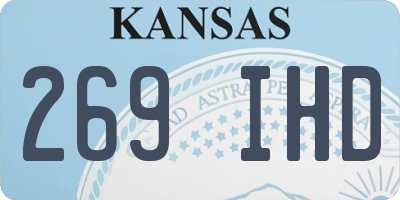 KS license plate 269IHD