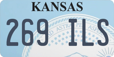 KS license plate 269ILS