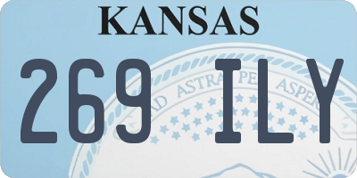 KS license plate 269ILY