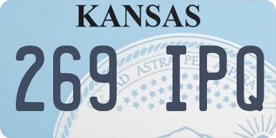 KS license plate 269IPQ