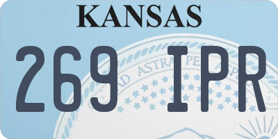 KS license plate 269IPR