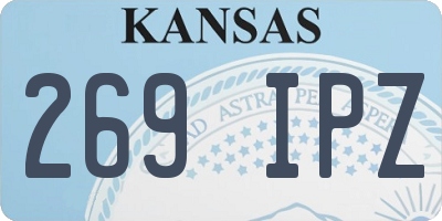 KS license plate 269IPZ