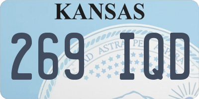 KS license plate 269IQD