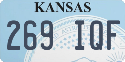 KS license plate 269IQF