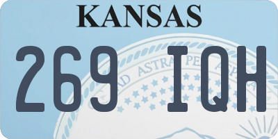 KS license plate 269IQH