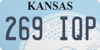 KS license plate 269IQP