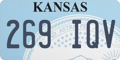 KS license plate 269IQV