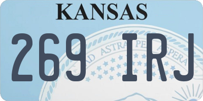KS license plate 269IRJ