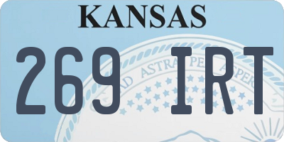KS license plate 269IRT