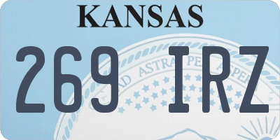 KS license plate 269IRZ