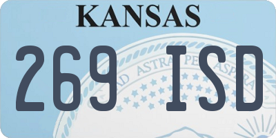 KS license plate 269ISD