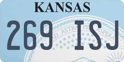 KS license plate 269ISJ