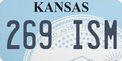 KS license plate 269ISM