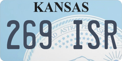 KS license plate 269ISR