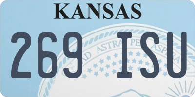 KS license plate 269ISU