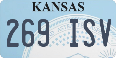KS license plate 269ISV