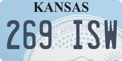 KS license plate 269ISW