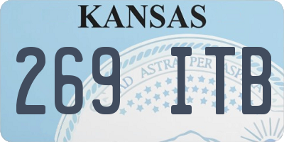 KS license plate 269ITB