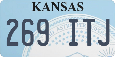 KS license plate 269ITJ