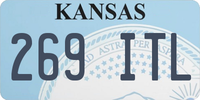 KS license plate 269ITL