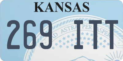 KS license plate 269ITT