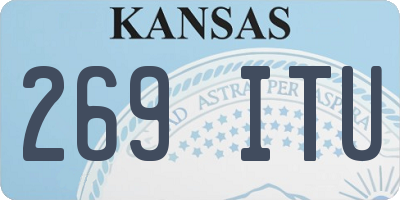 KS license plate 269ITU