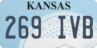 KS license plate 269IVB