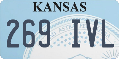 KS license plate 269IVL