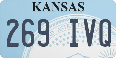 KS license plate 269IVQ