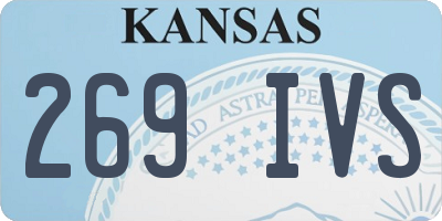 KS license plate 269IVS