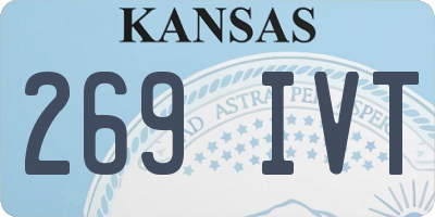 KS license plate 269IVT