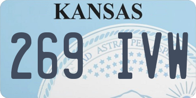 KS license plate 269IVW