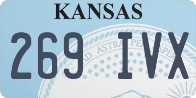KS license plate 269IVX