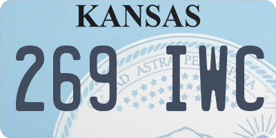 KS license plate 269IWC