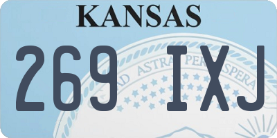 KS license plate 269IXJ