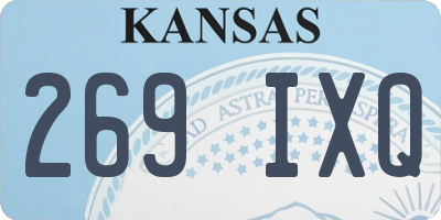 KS license plate 269IXQ