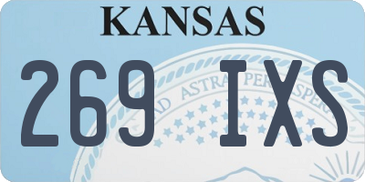 KS license plate 269IXS