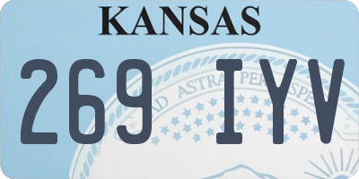 KS license plate 269IYV