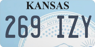 KS license plate 269IZY