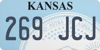 KS license plate 269JCJ