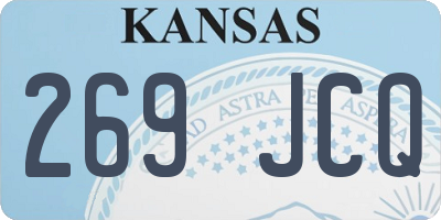 KS license plate 269JCQ