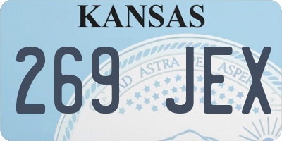 KS license plate 269JEX